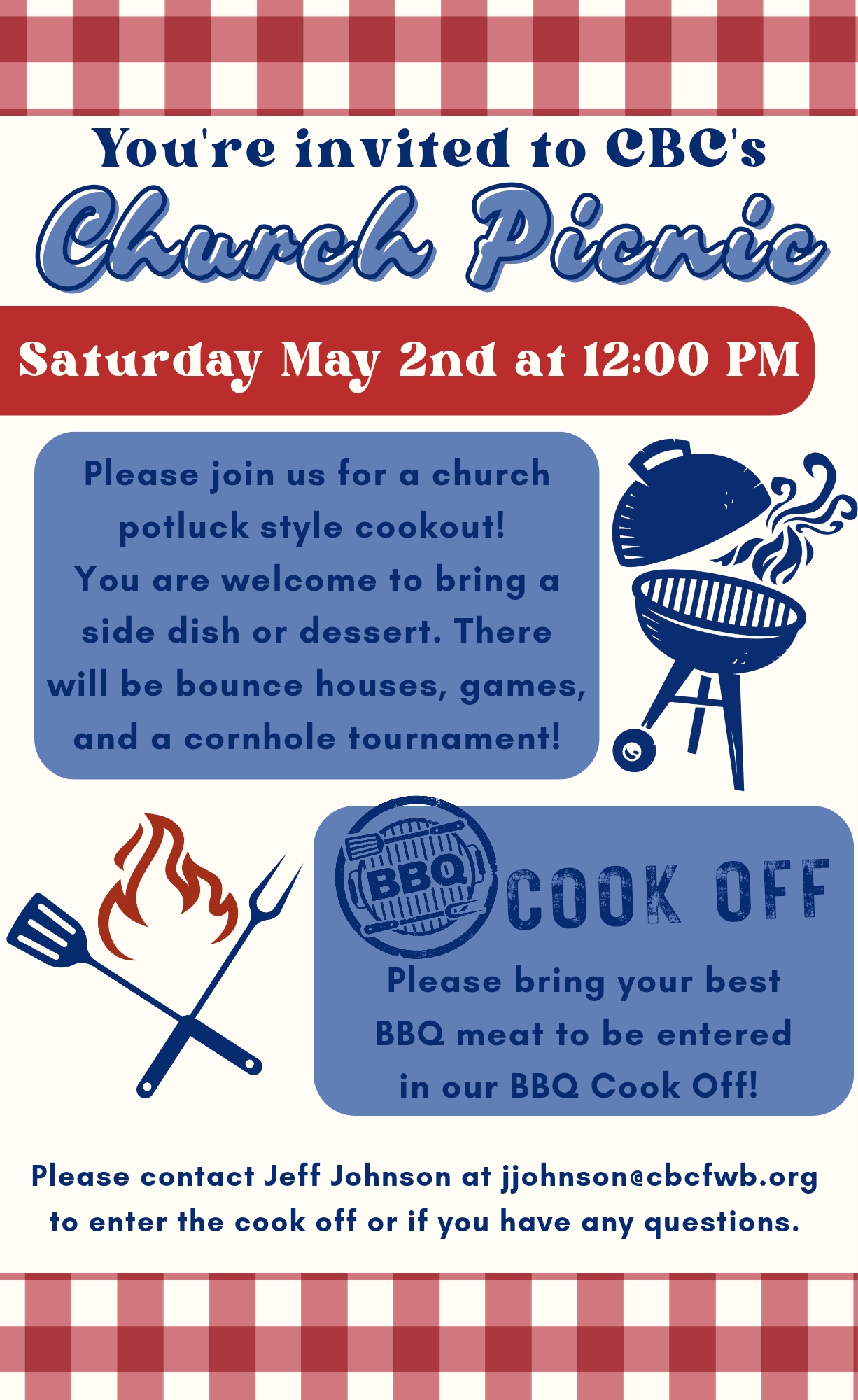 Church Picnic event flyer